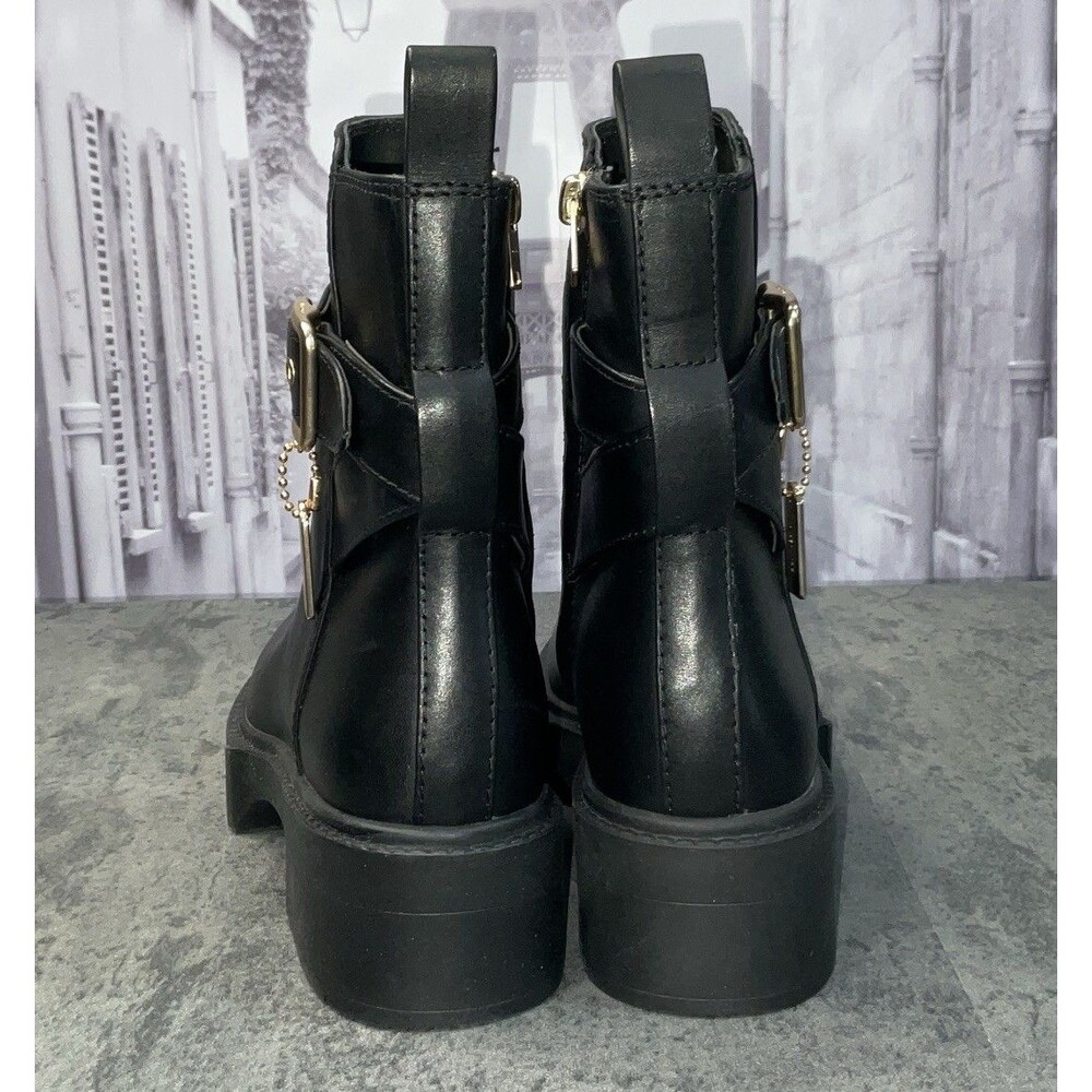 Coach Lacey Leather Women’s Bootie Black Size 6 B - Picture 10 of 11